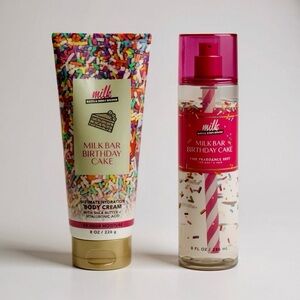NWT Bath and Body Works Milk Bar Birthday Cake Body Care Gift Set